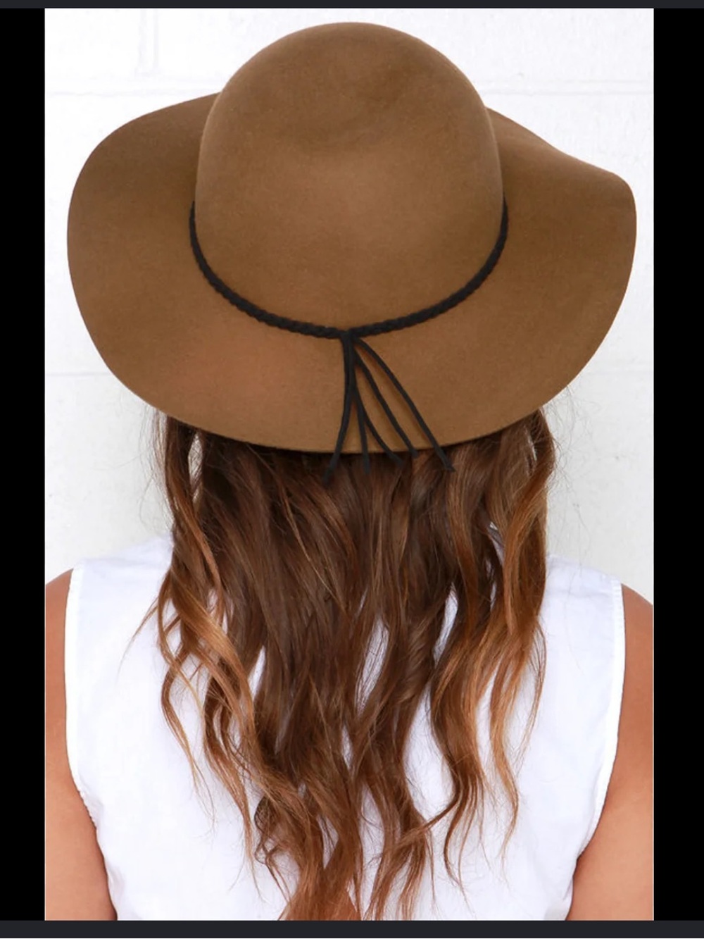 Olive & Pique Brown Wide-Brim Hat